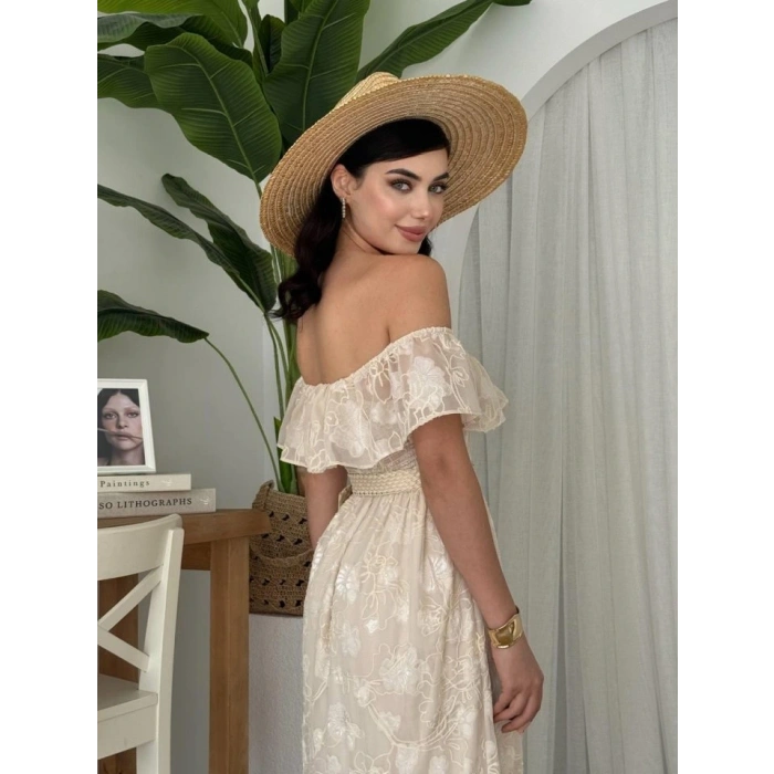 Reget Kemerli Elbise