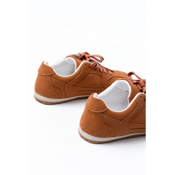 RS-01 Taba Süet İnce Taban Günlük Spor Ayakkabı