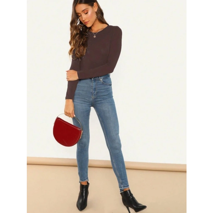 Sandy Kumaş Bodysuit