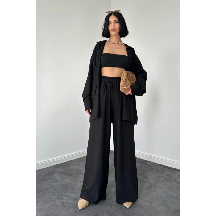 iyah Alice Gömlek Ve Bol Kesim Pantolon Takım