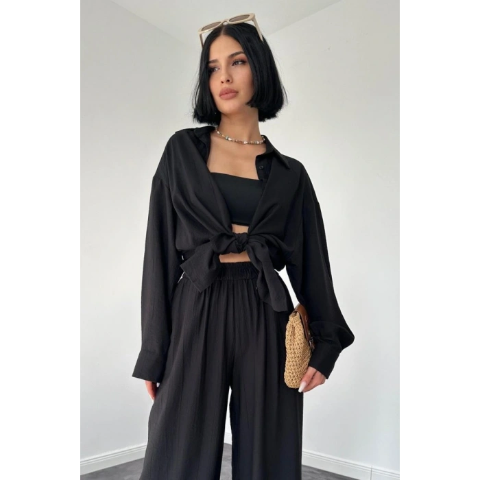 iyah Alice Gömlek Ve Bol Kesim Pantolon Takım