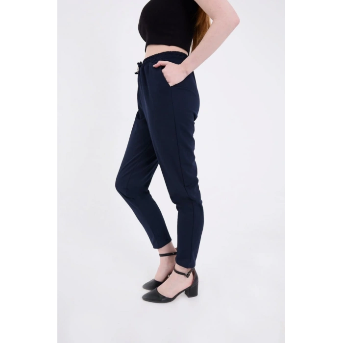 Tam Kalıp Basic Eşofman Pantolon  acivert