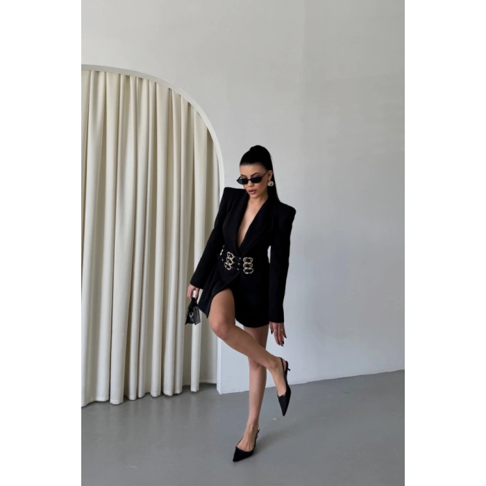 TEK DÜĞME CEKET 3 TOKALI KEMER ÜLÜ  iyah