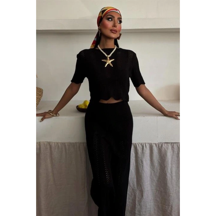 Triko Bluz Pantolon İkili Takım 10084025