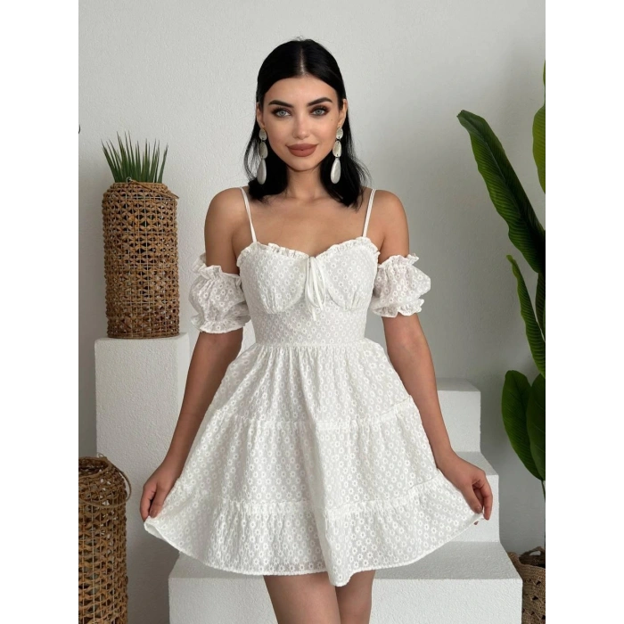 ucca Kolu astikli ini Elbise