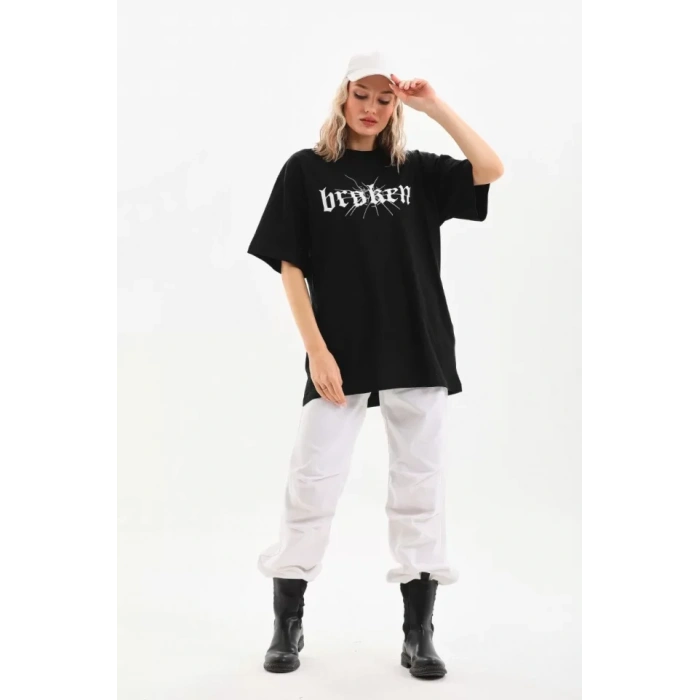 Unisex Baskılı Oversize Thirt  iyah