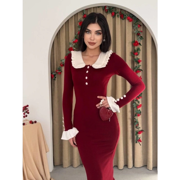 ura Bebe Yaka Elbise