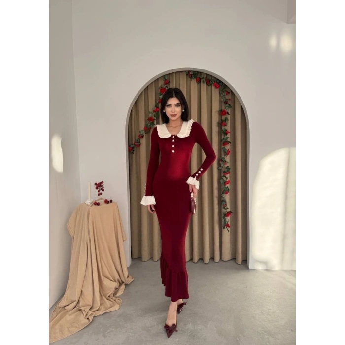 ura Bebe Yaka Elbise