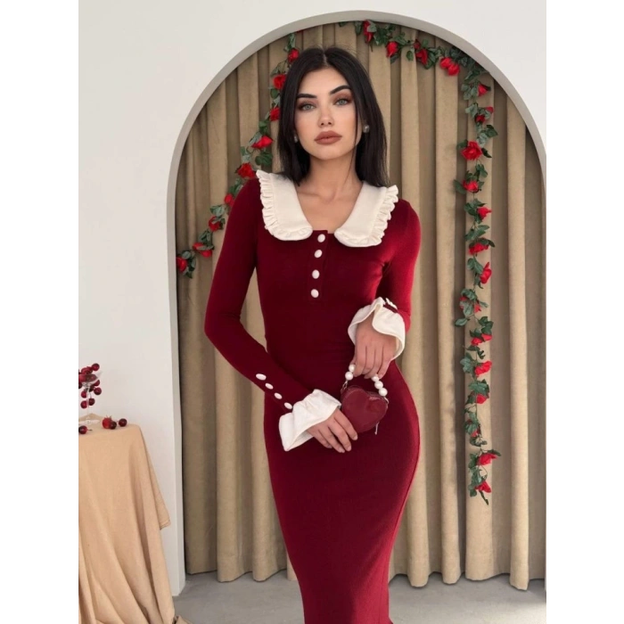 ura Bebe Yaka Elbise