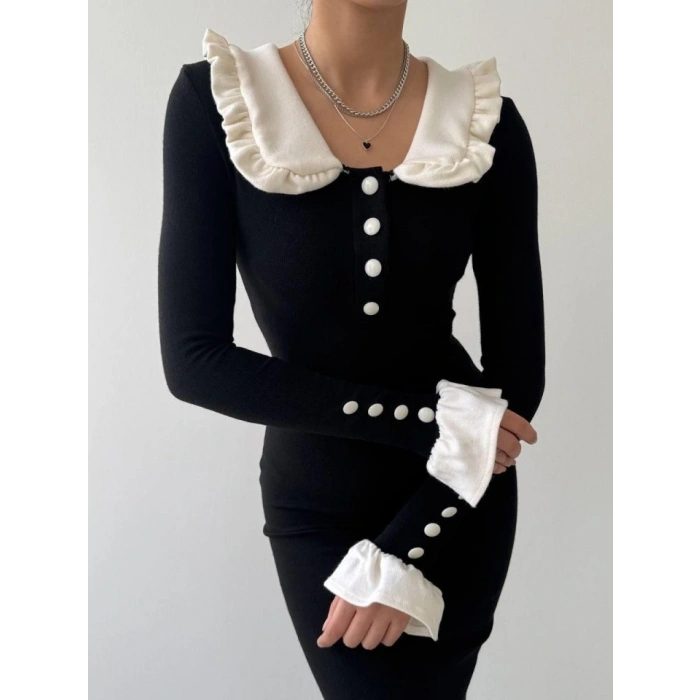 ura Bebe Yaka Elbise