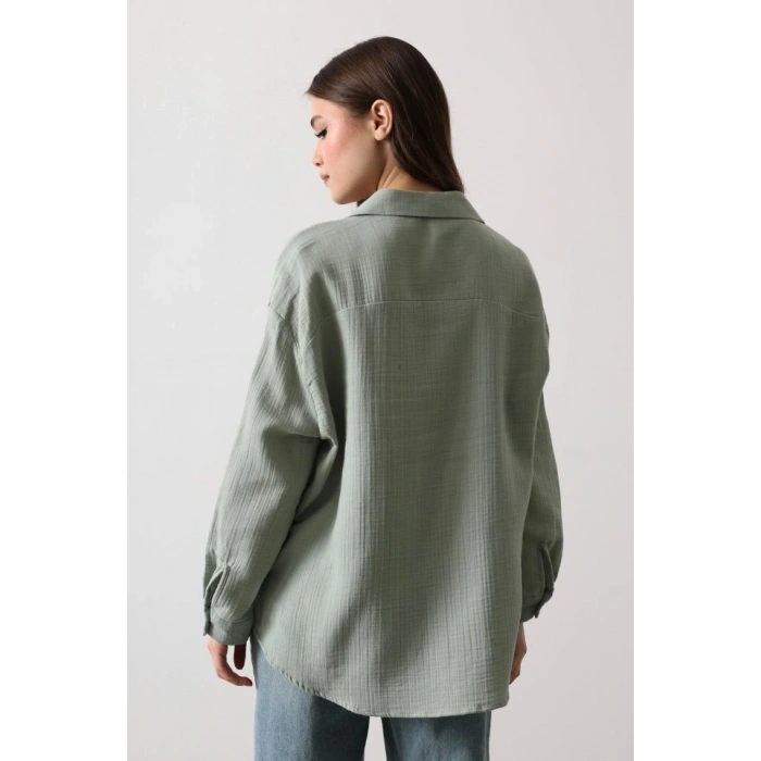 üslin Uzun Kol Gömlek  Haki