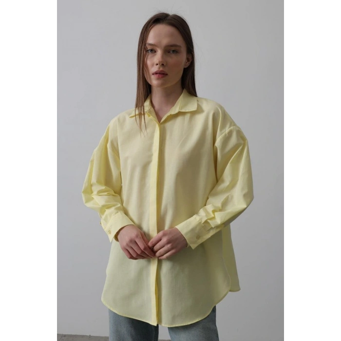 Uzun Kol Gömlek  Sarı