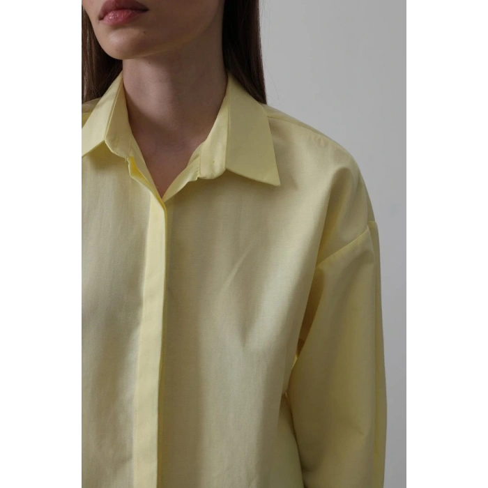 Uzun Kol Gömlek  Sarı