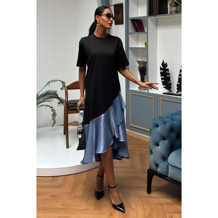 Volanlı üprem Elbise 2864