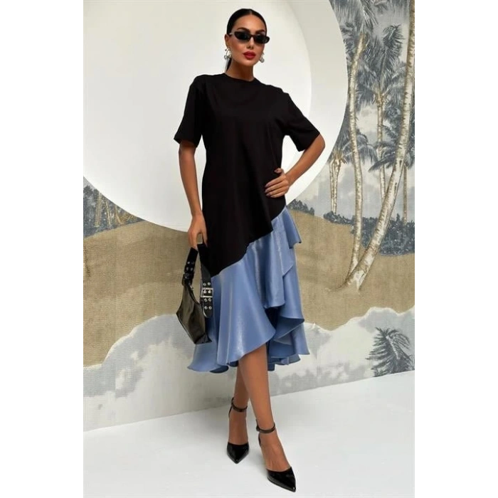 Volanlı üprem Elbise 2864