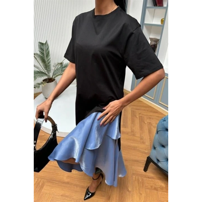 Volanlı üprem Elbise 2864