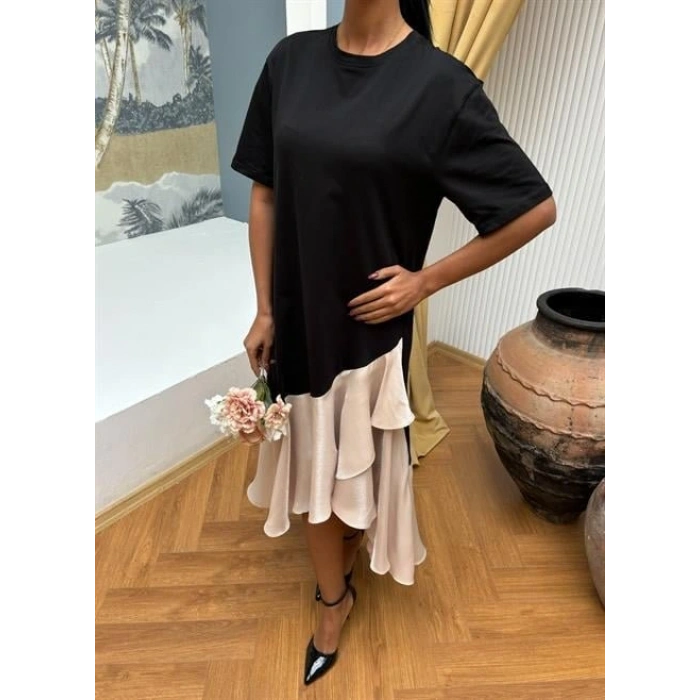 Volanlı üprem Elbise 2864