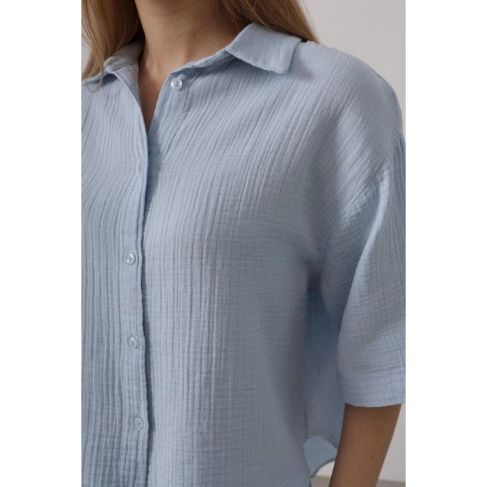 Yarım Kol üslin Gömlek  Bebe avisi