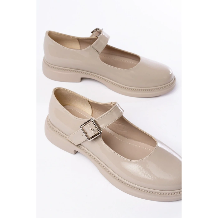 YSN-4444 Bej Rugan Günlük Bayan Ayakkabı