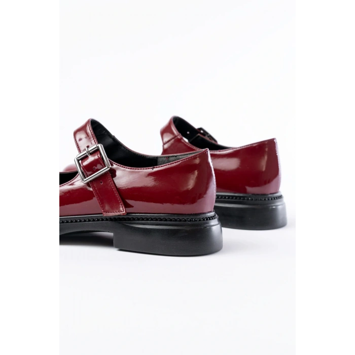 YSN-4444 Bordo Rugan Günlük Bayan Ayakkabı