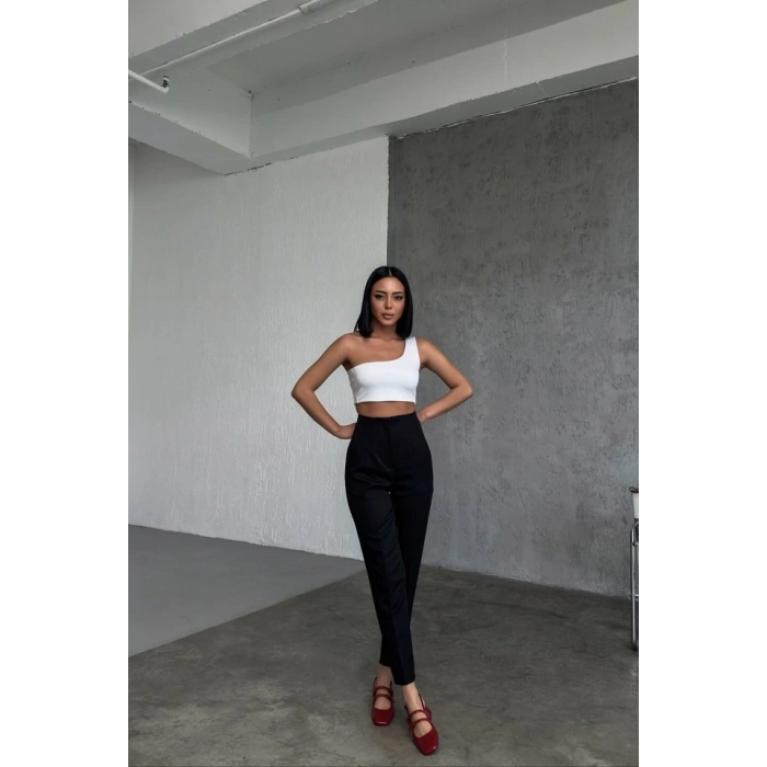 Yüksek Bel Pensli̇ Pantolon