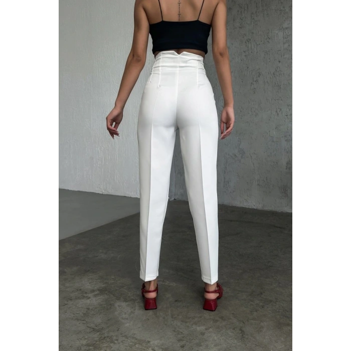 Yüksek Bel Pensli̇ Pantolon