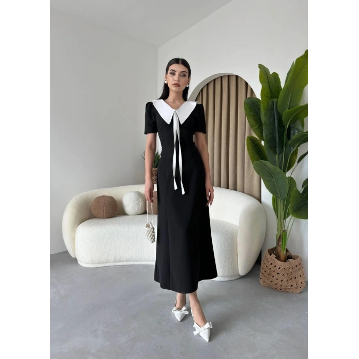 Zerra Yaka Kurdale Detay Elbise