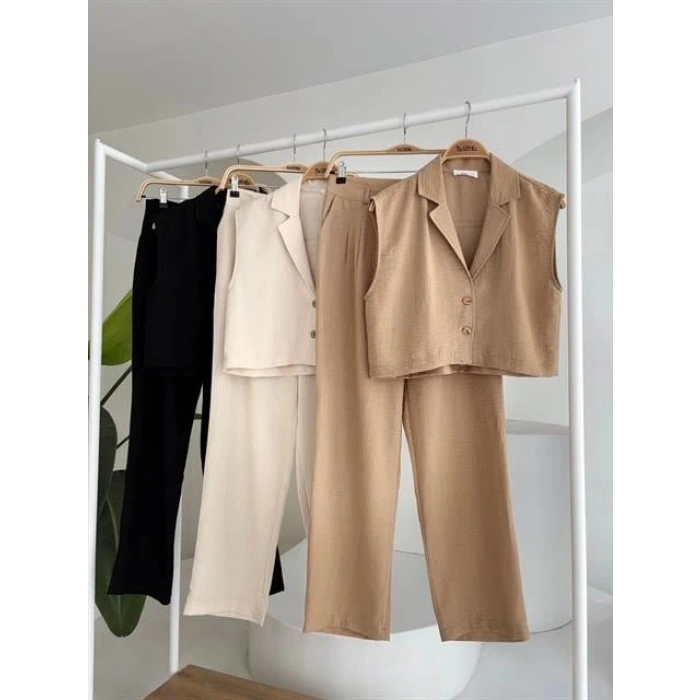 Zoe Crop Yelek Takım 974408