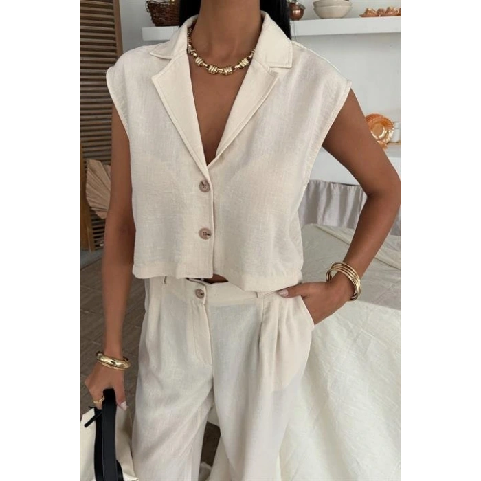 Zoe Crop Yelek Takım 974408