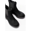 02-2002 Siyah Süet Lastikli Günlük Kadın Bot