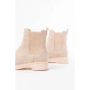 02-2137 Bej Süet Lastikli Günlük Kadın Bot