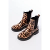 02-2137 Leopar Lastikli Günlük Kadın Bot