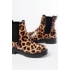 02-2137 Leopar Lastikli Günlük Kadın Bot