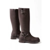 02-312 Kahverengi Toka Aksesuarlı Fermuarlı Günlük Kadın Çizme