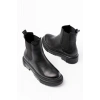 812-2137 Siyah Lastikli Günlük Kadın Bot
