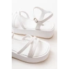 861-1016 Beyaz Dolgu Kadın Sandalet