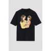 Anneler Gününe Özel Tasarım Anne Kız Baskılı Tshirt  iyah