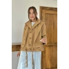 Camel Çift Katlı Kısa Ceket