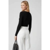 Çıtçıt Detaylı Bluz Siyah T4343