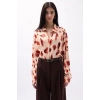 Desenli Crop Gömlek