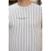Erkek Dikey çizgili Ottoman Kumaş Kısa Kollu Tshirt