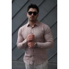 Erkek Pamuklu Keten Kumaş Gömlek
