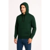 Erkek Üç İplik Kapüşonlu Kanguru Cepli weathirt Hoodie  Haki