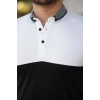 Erkek Yakalı çift Renk Kısa Kollu Tshirt