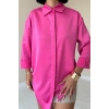 Fuşya Çıtçıtlı aten Gömlek