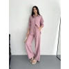 Gömlek Pantolon Ikili Takım  Toz Pembe