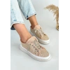 Guji Bej Kot Bağcıklı Spor Ayakkabı