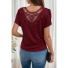Kadın Kısa Kollu V Yakalı Viskon Bluz