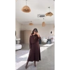 Kadın Uzun Kollu Bluz Ve Ve Askılı Elbise Ikili Takim