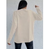Kadın Uzun Kollu V Yaka Triko Bluz